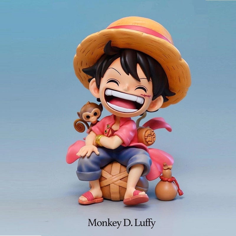 One Piece Chibi Luffy Zoro Sitting Action Figure PVC Toy Gift - Image 4