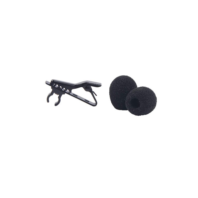 AUGSUN 18Pcs Lapel Microphone Clips Replacement Kit, 6Pcs Lavalier Mic Clips Metal Tie Clips Lavalier Microphone Clips, 6Pcs Windscreen Foam Cover and 6Pcs Plastic Wire Clips - Image 5