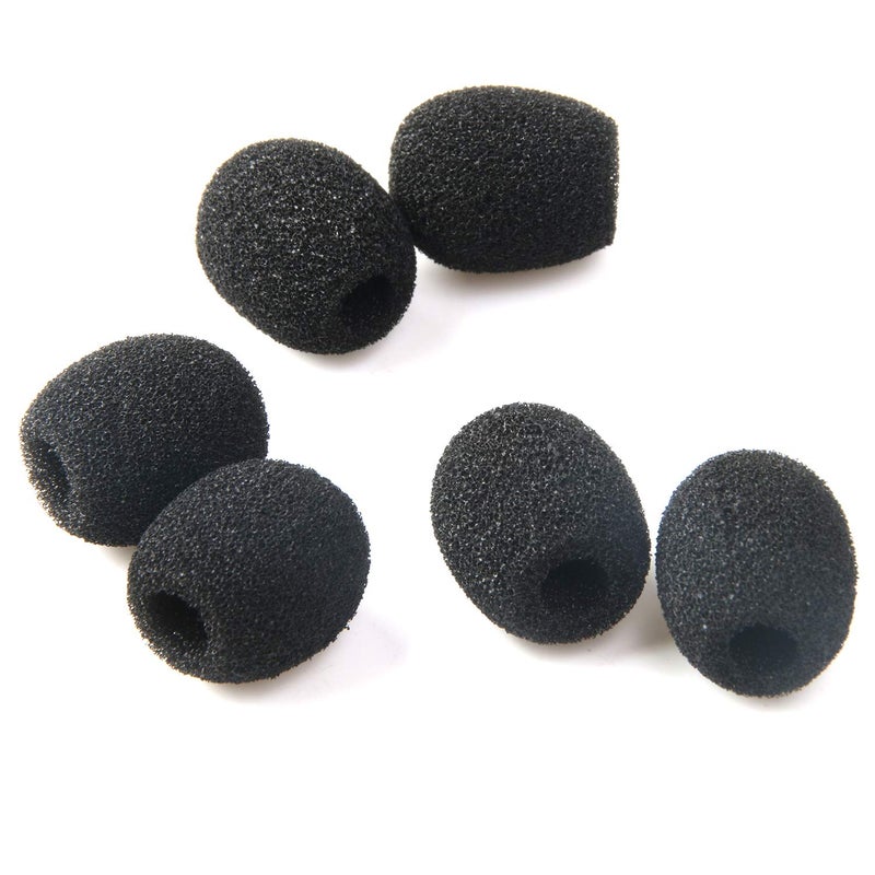 AUGSUN 18Pcs Lapel Microphone Clips Replacement Kit, 6Pcs Lavalier Mic Clips Metal Tie Clips Lavalier Microphone Clips, 6Pcs Windscreen Foam Cover and 6Pcs Plastic Wire Clips - Image 4
