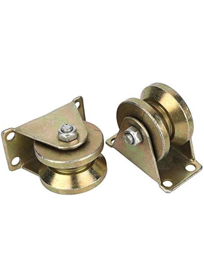 2 V Groove Caster , V Groove for stiffness Caster Wheel for Industrial Machines Carts , Sliding Gate , Groove Wheel Heavy Duty for stiffness Caster for V Track Rail Industrial Machines Carts  - Image 1
