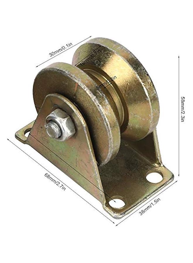 2 V Groove Caster , V Groove for stiffness Caster Wheel for Industrial Machines Carts , Sliding Gate , Groove Wheel Heavy Duty for stiffness Caster for V Track Rail Industrial Machines Carts  - Image 3