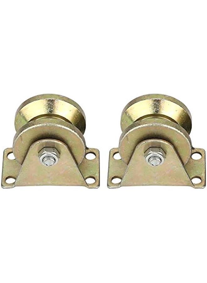 2 V Groove Caster , V Groove for stiffness Caster Wheel for Industrial Machines Carts , Sliding Gate , Groove Wheel Heavy Duty for stiffness Caster for V Track Rail Industrial Machines Carts  - Image 4