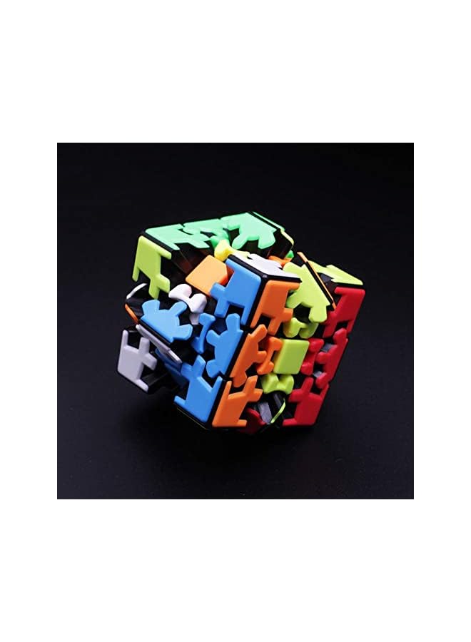 Gear Cube 3x3, Rubiks Cube with Three-dimensional Gear Structure, Magic Cube 3D Puzzle Brain Teasers Puzzles Toys(56mm), Suitable for Brain Development Puzzle Games for Children and Adults