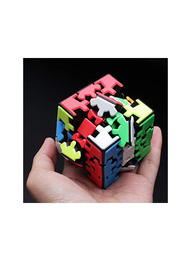 Gear Cube 3x3, Rubiks Cube with Three-dimensional Gear Structure, Magic Cube 3D Puzzle Brain Teasers Puzzles Toys(56mm), Suitable for Brain Development Puzzle Games for Children and Adults