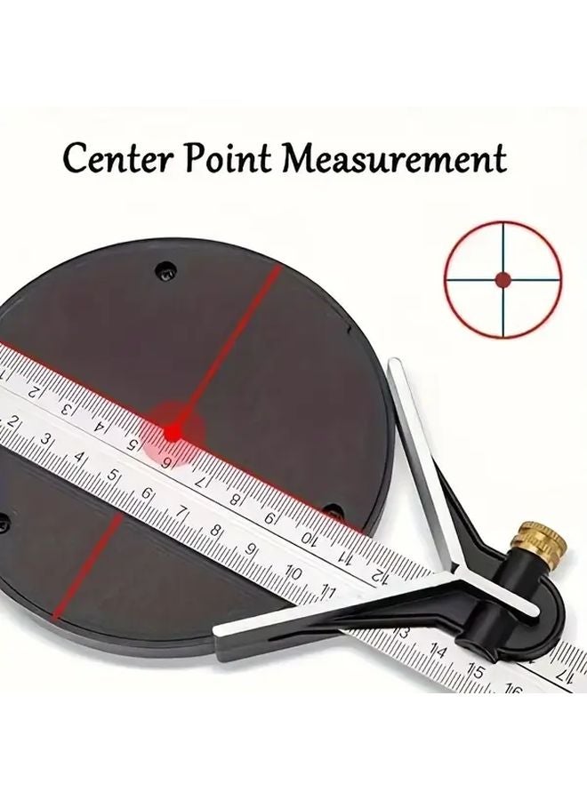 Black 3 in 1 Adjustable Square Measuring Tool with Bubble Level 300mm 45 90 Degree Angles - Image 4