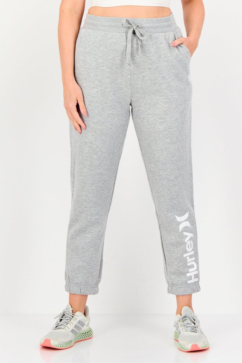 Hurley Women Sportswear Fit Outdoor Jogger Pants, Heather Grey - Image 1