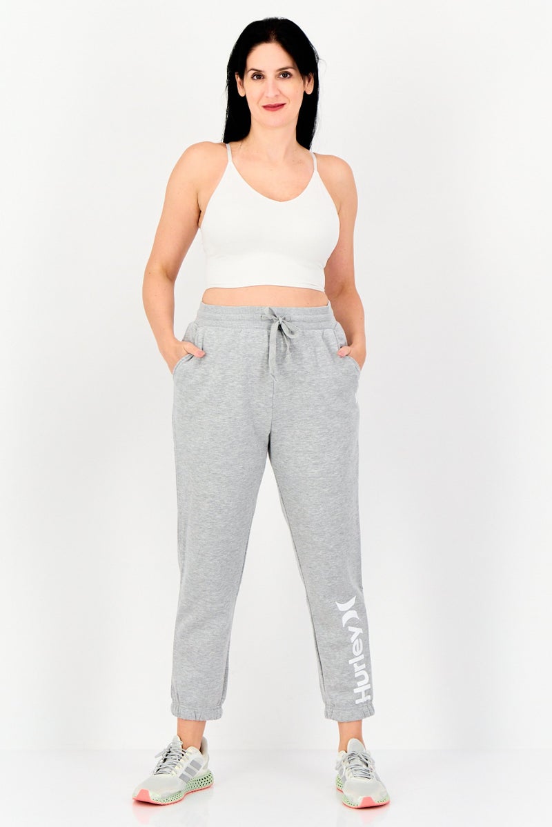 Hurley Women Sportswear Fit Outdoor Jogger Pants, Heather Grey - Image 2