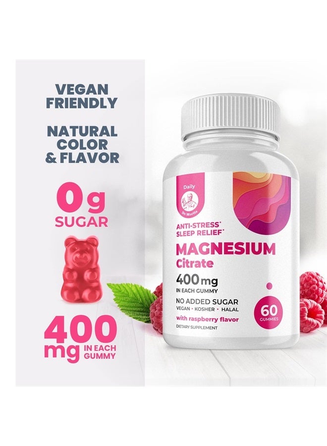 Dr. Moritz جواهر المغنيسيوم خالية من السكر - مكمل جواهر المغنيسيوم الهادئ للأطفال، جواهر المغنيسيوم الهادئة الخالية من السكر للأطفال والبالغين (60 حبة) - Image 2