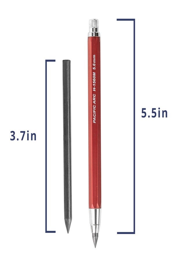 Pacific Arc Premium Red Technical Stainless Steel 5.6mm Clutch Lead Holder - Image 3