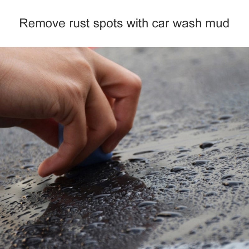 Car Cleaning Clay Blue - Ultra-Fine Fiber & Solid Colloid Blend, Reusable Sticky Formula - Removes Oxidation Bird Feces Tree Sap for Auto Exterior Cleaning - Image 4