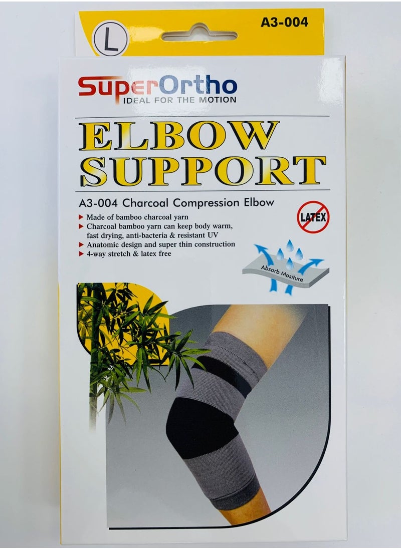 SuperOrtho Charcoal Compression Elbow Support (L) A3-004  - Image 2