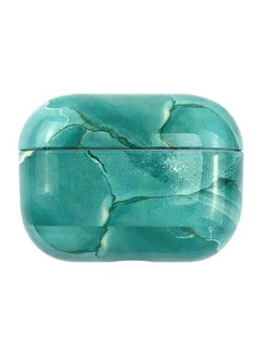 Case Cover For AirPods Pro 3 Marble Water Sticker Wireless Earphone Protective Case Malachite Green