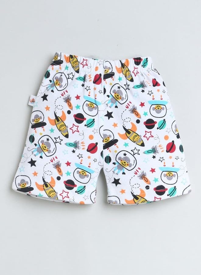 BUMZEE Navy & Red Boys Shorts Pack of 4 Age - 3-6 Months (Peb9455B-nbl.red) - Image 5