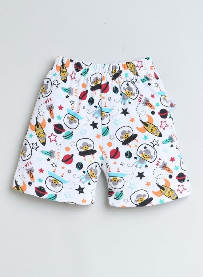 BUMZEE Navy & Red Boys Shorts Pack of 4 Age - 3-6 Months (Peb9455B-nbl.red) - Image 4