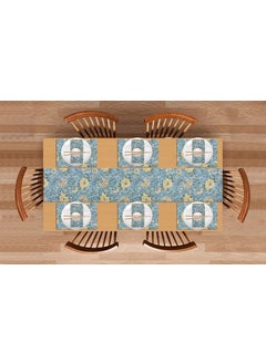 Texstylers TEXSTYLERS Pure Cotton Block Printed Jaipuri Placemats Napkins and Table Runner Set of 13 Pcss 