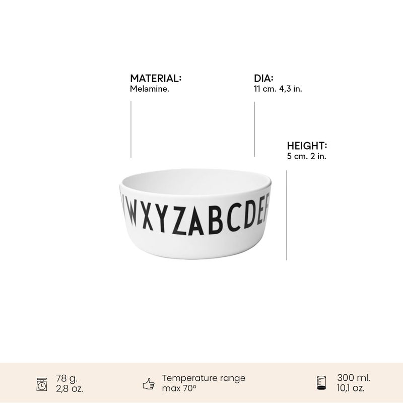 Design Letters 20201002BOWL Kids Alphabet Melamine Bowl for Salads, Pasta & Snacks - Image 3