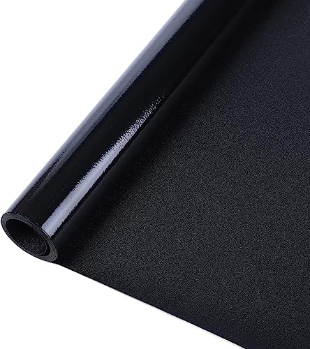 rabbitgoo Blackout Window Film Removable Window Tint in House Static Cling Darkening Privacy Heat  Light Blocking Window Cover Day Sleep for Home Garage Bedroom Black 354 x 787 Inches - Image 1