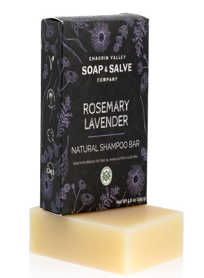 Chagrin Valley Soap & Salve Organic Lavender & Rosemary Shampoo - For All Hair Care Types, Irritated Scalp & Dandruff - 5.6 oz Travel Size Shampoo for Women and Men - Paraben & SLS Free - Image 1