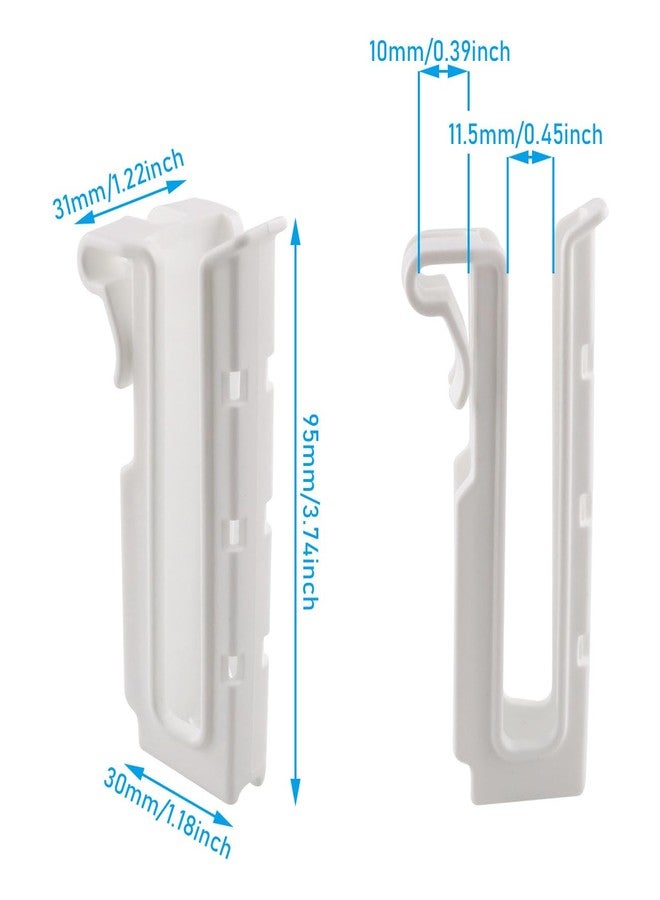 WHYHKJ 4PCS Plastic Cup Dish Drainer Kitchen Shelf Accessories Drying Hooks for Hanging Cups Chopsticks Loofah White - Image 2