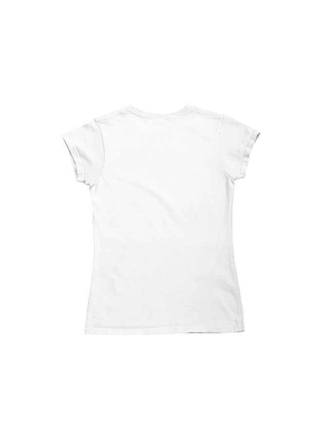 Women's printed T-Shirt -Love peace, round neck, 100% cotton, regular fit