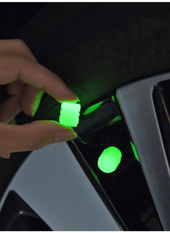 Generic 4 Piece Car Tire Valve Cap Self Luminous  - Image 3
