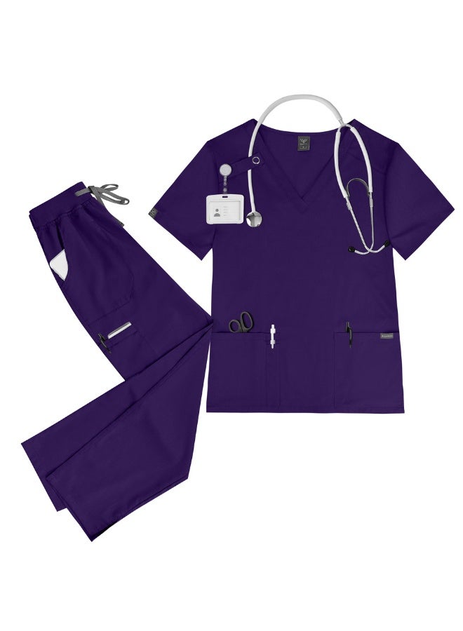 NIBEMINENT Hospital Accessories Beauty Costume High-Quality Scrubs Women Surgical Scrubs Set Clinical Scrubs Set - Image 1