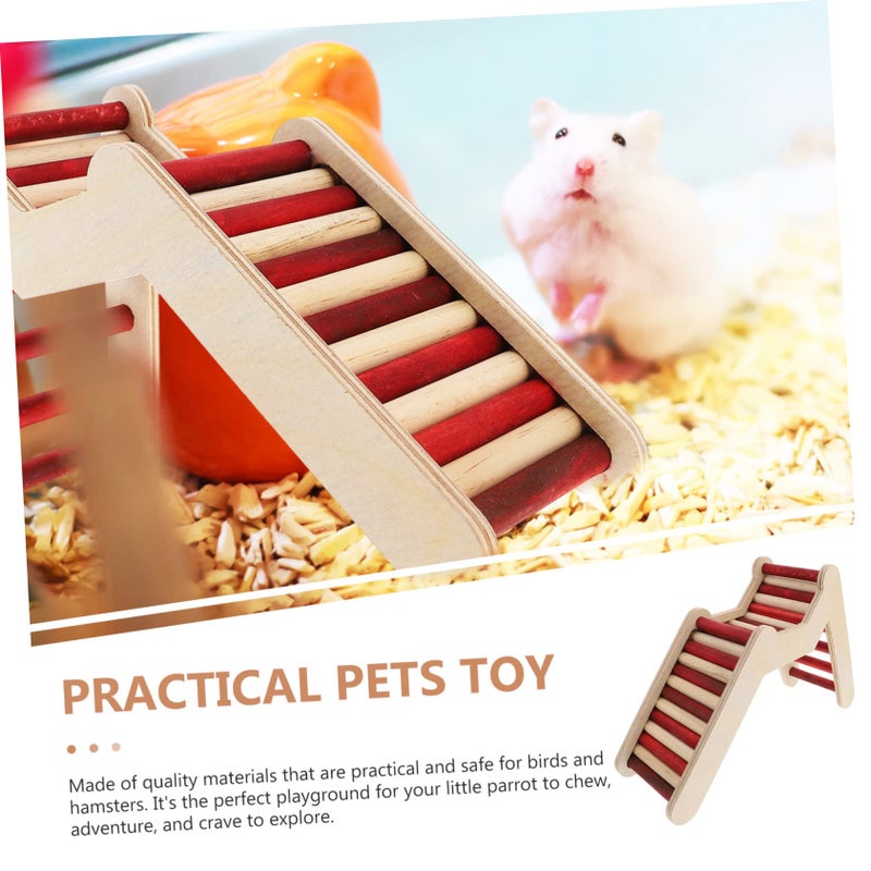 Wooden Hamster Ladder Toy 20 Inch Climbing Ramp For Chinchillas Small Animals Pet Supplies - Image 4