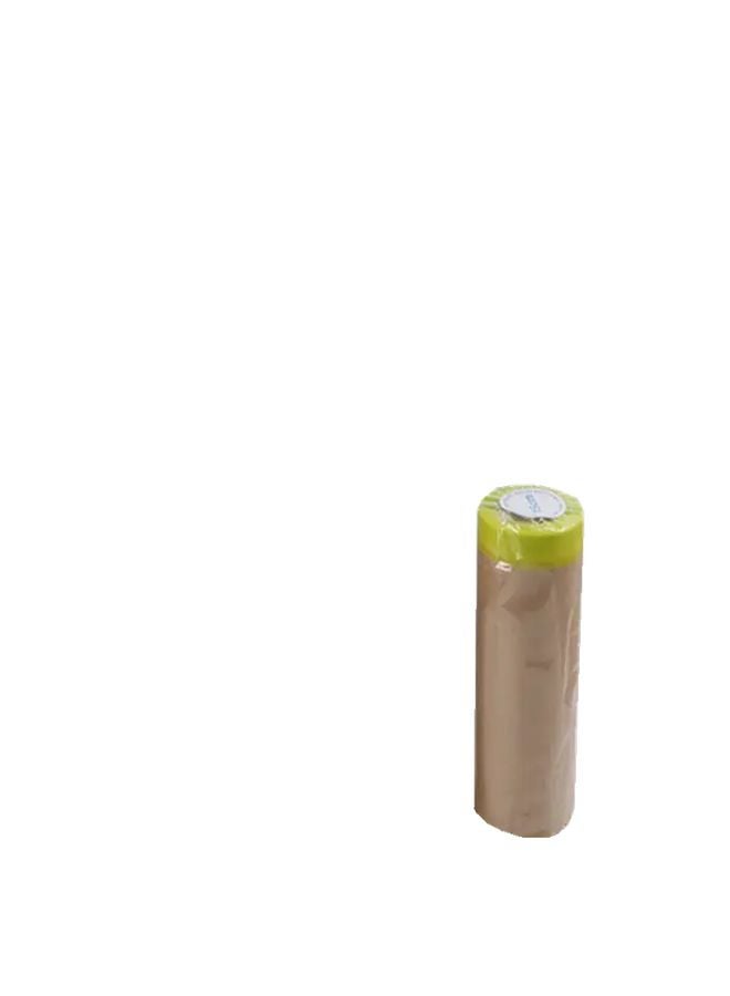 Pre Taped Masking Paper Roll 5.91 Inch x 590.55 Inch For Painting Skirting Auto Body - Image 1