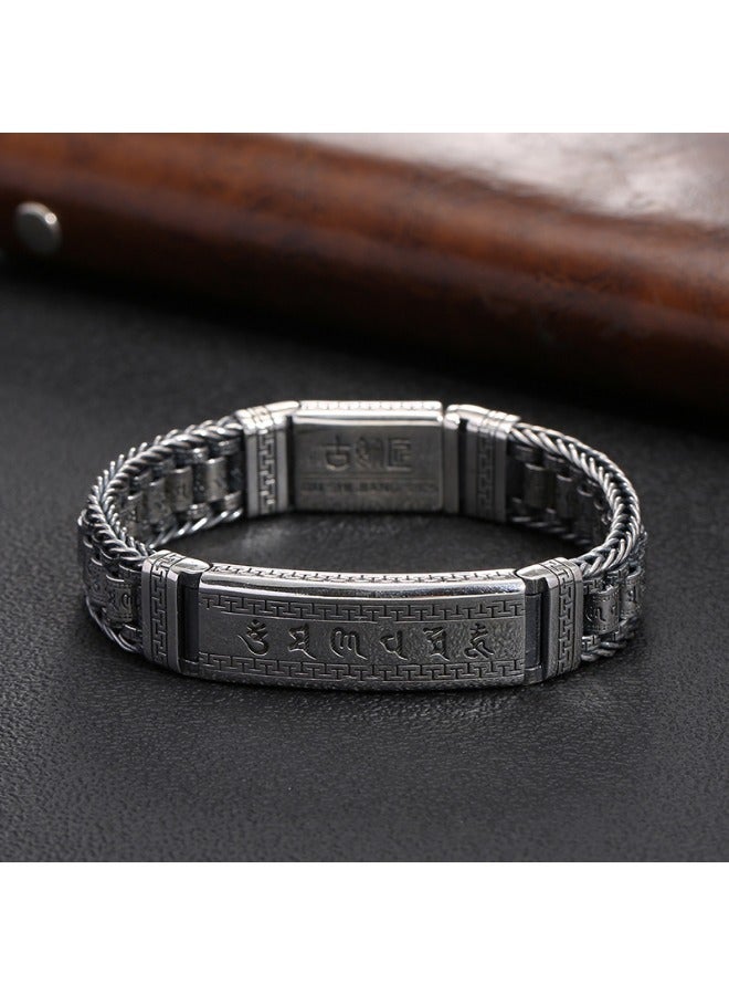 Woven Retro Cool Fashion Domineering Distressed Bracelet Gift Jewelry For Men Women  - Image 3