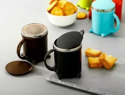 pelton Doggy Mug 200ml with Plastic Inner Stainless Steel Material Pack of 2 Blue - Image 4