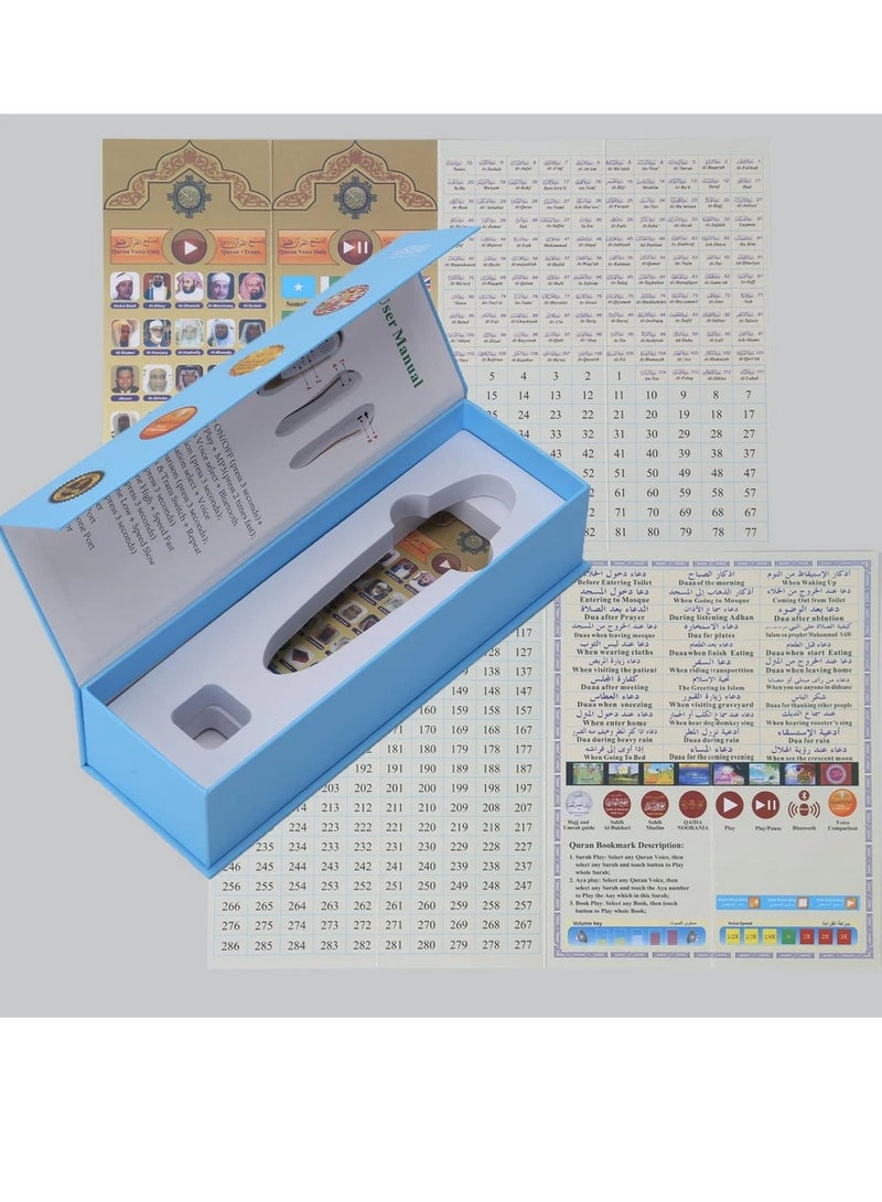 Generic Quran Pen Reader with 22 Multilingual Reciters Digital Quran Translator 32G Multicolour  - Image 5