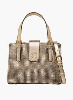 Le Confort Women Embellished Tote Bag with Zip Closure and Detachable Strap  - Image 1