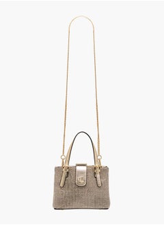 Le Confort Women Embellished Tote Bag with Zip Closure and Detachable Strap  - Image 2