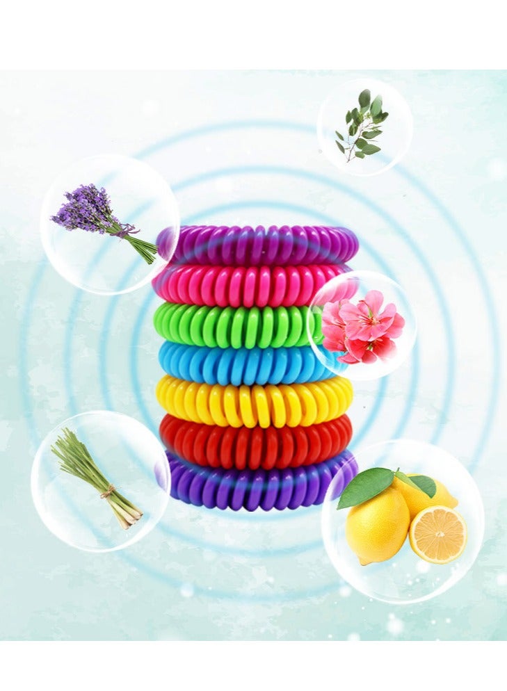 MIXDE Mosquito Bracelets 10 Pack Individually Wrapped DEET Free  Natural and Waterproof Band  - Image 2