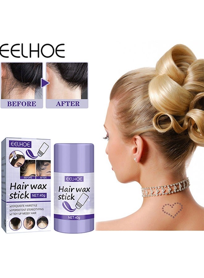 EELHOE Hair Wax Stick，Set Hair Breaker Cream 40g - Image 1