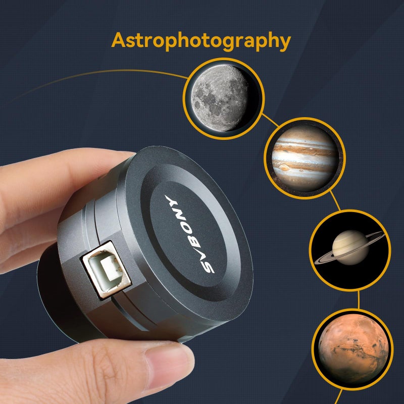 SVBONY SV105 Telescope Camera, 1.25" IMX307 CMOS Color Astrophotography Camera, Electronic Telescope Eyepiece for Telescope, Suitable for Astrophotography Beginners - Image 5