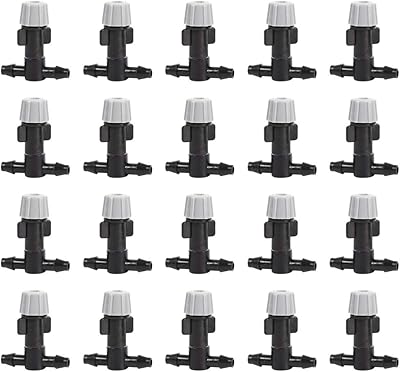 Ejoyous Ejoyous Misting Nozzles, 20Pcs Sprinkler Head Atomizer Atomizing Nozzle Tee Joints Combination for Misting Watering  - Image 1