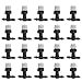 Ejoyous Ejoyous Misting Nozzles, 20Pcs Sprinkler Head Atomizer Atomizing Nozzle Tee Joints Combination for Misting Watering  - Image 2