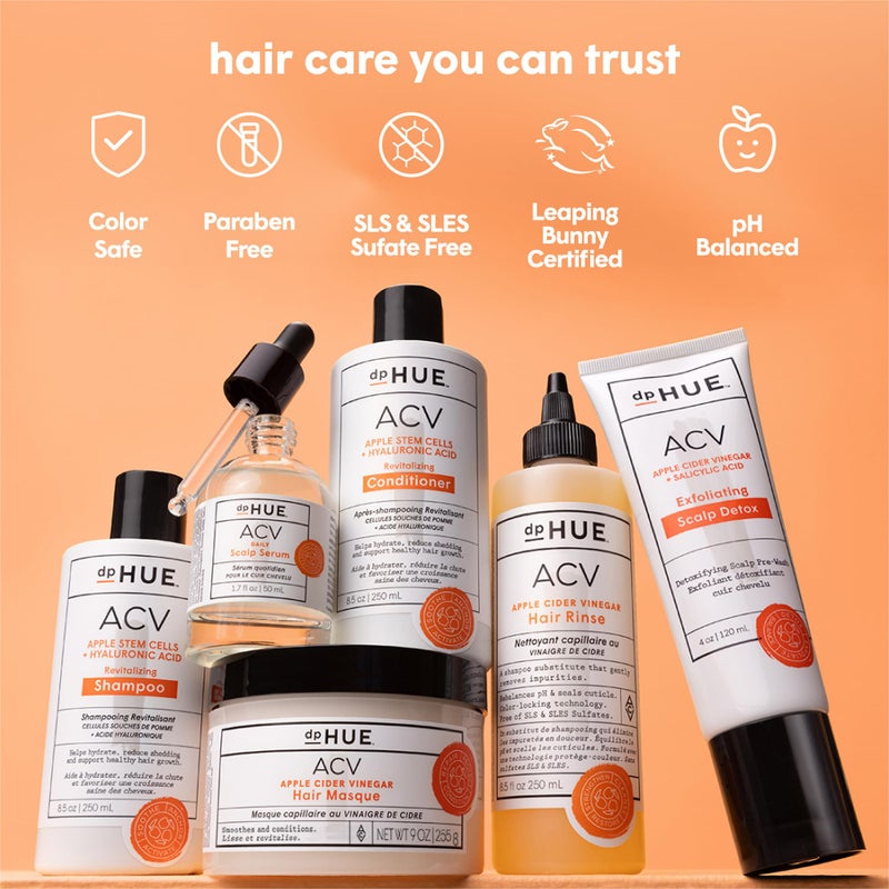 dpHUE Apple Cider Vinegar Hair Masque, 9 oz - Deep Conditioning Treatment for Dry, Damaged, Color-Treated Hair - Made with Avocado, Rosehip & Coconut Oils - Image 4