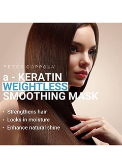 Peter Coppola Akeratin Weightless Smoothing Mask 4 Oz. Deep Conditioning Hair Mask With Hydrolyzed Wheat Protein Strengthen And Smooths Hair Prevents Hair Damage Keratin Hair Mask  - Image 4