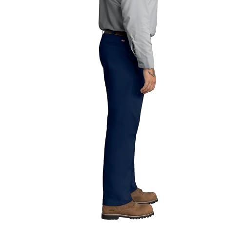 Red Kap Men's Stain Resistant, Flat Front Work Pants, Navy, 35W x 30L - Image 3