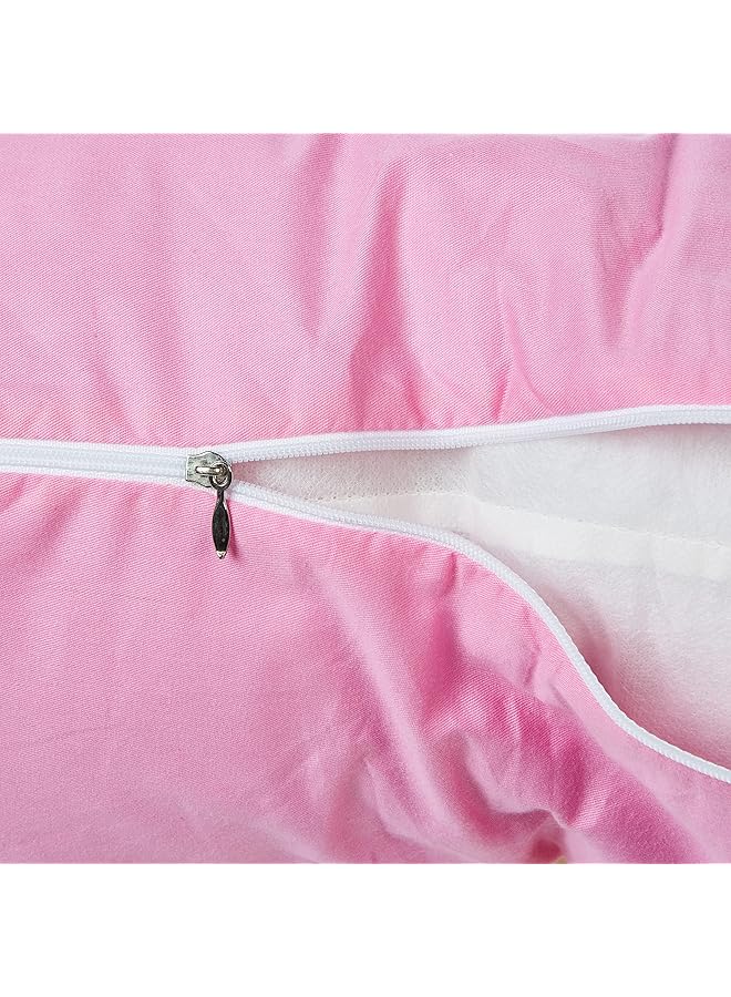 erorex 2.5Kg Pp Cotton Comfort Pregnancy And Maternity Pillow Pink 145X80X25Cm - Image 3