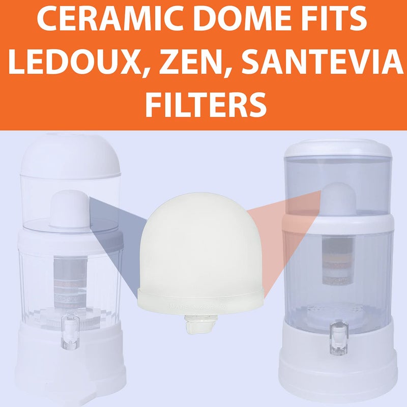 Aquaboon Premium Ceramic Water Filter Dome â€“ Replacement Filter for Gravity Water Purifiers â€“ Long-Lasting, High-Efficiency Filtration Compatible With: Max Water 104029, 724282, SHTFandGO SQ51132911 - Image 2