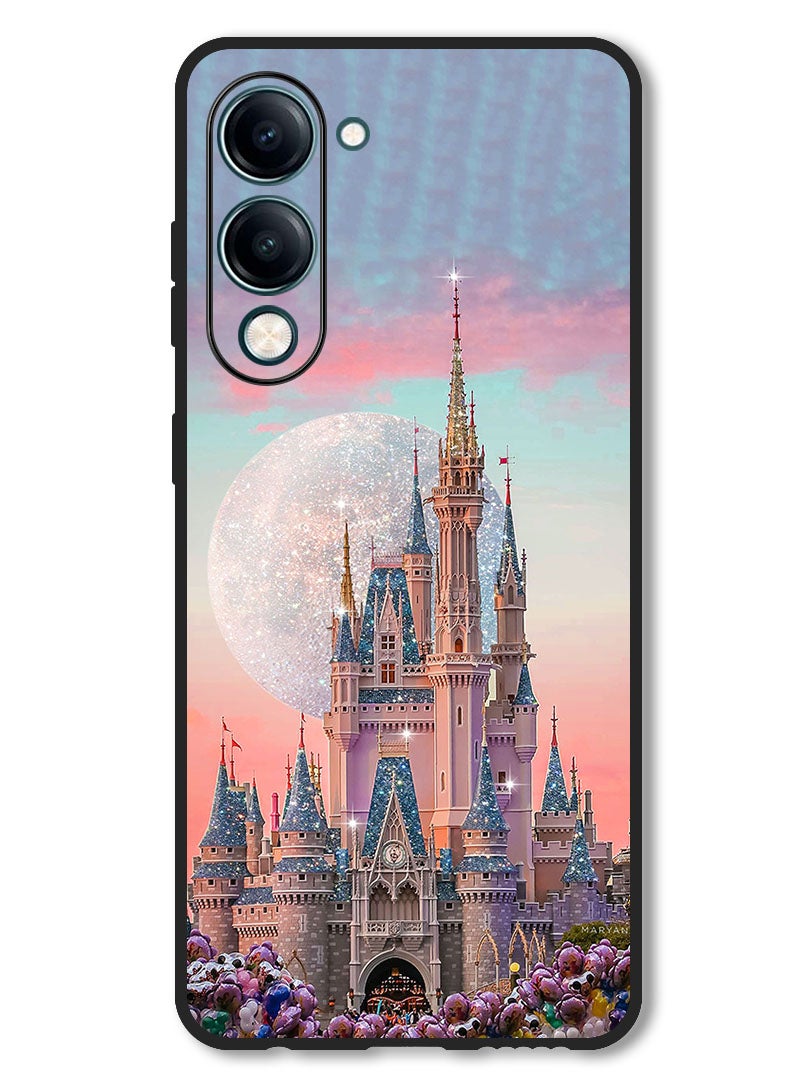 Theodor Case Compatible with Vivo Y29s Protection Shockproof Bumper Cover Disney Castle - Image 1