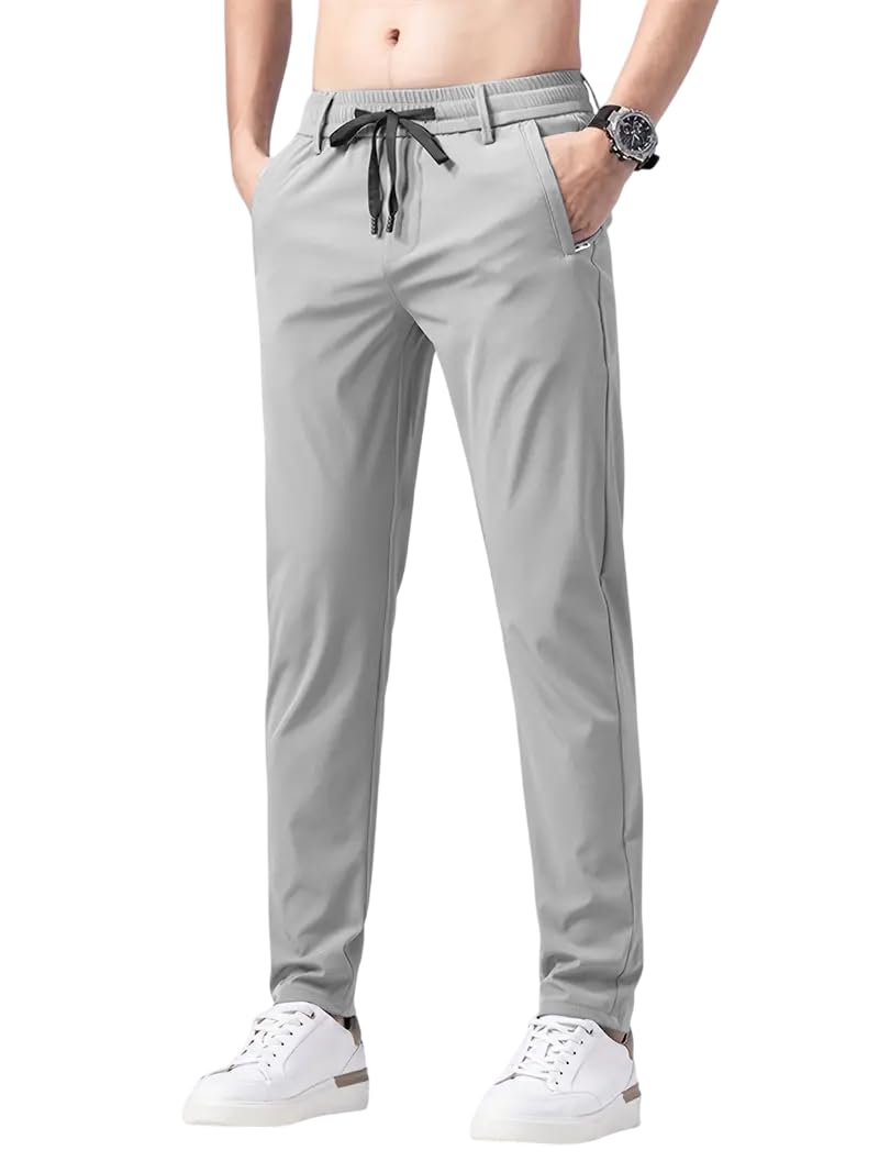 JVX Track Pant for Men || Trackpants || Mens Track Pant || Trouser for Men || Casual Trouser (NJT-11) (in, Numeric, 36, LIGHTGREY) - Image 3