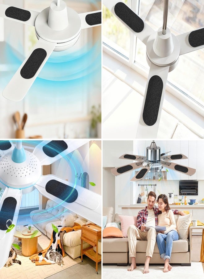 Enbabbor Activated Carbon Fiber Cotton Ceiling Fan Filters, Traps Household Contaminants & VOCs for Fresher Air | Odorless, Easy-Stick Design for All Fan Blades - Image 4