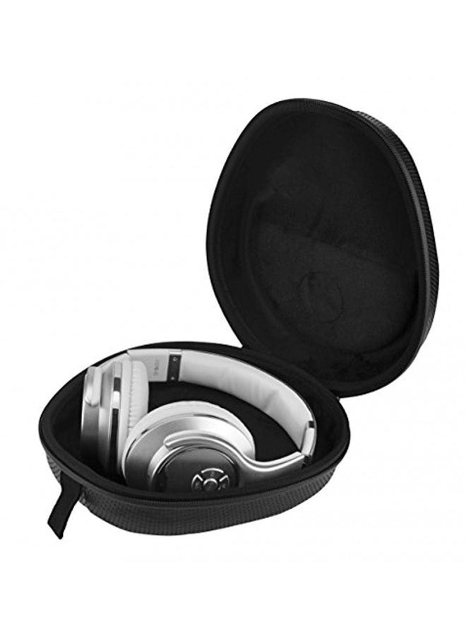audio-technica Audio-Technica ATH-M50x Professional Studio Monitor Headphones | Black Bundle with Full Sized Hard Body Headphone Case and Microfiber Cleaning Cloth (3 Items)  - Image 3