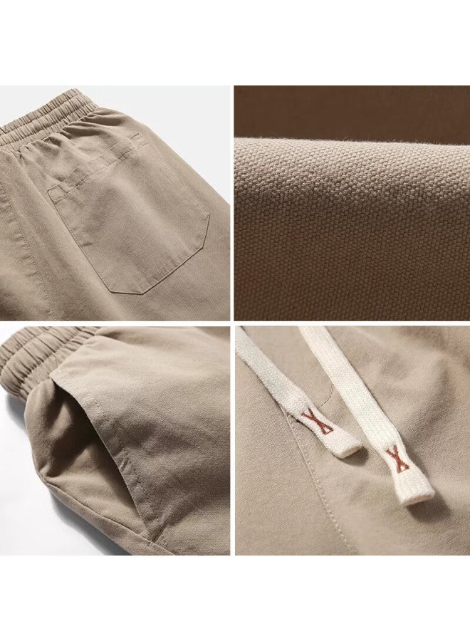 Pull Back Warrior Shorts For Men, Summer Breathable Five-point Pants, Loose-fitting Sports Pants, Trendy Trousers, Quick-dry Casual Pants, Black, Size L - Image 5