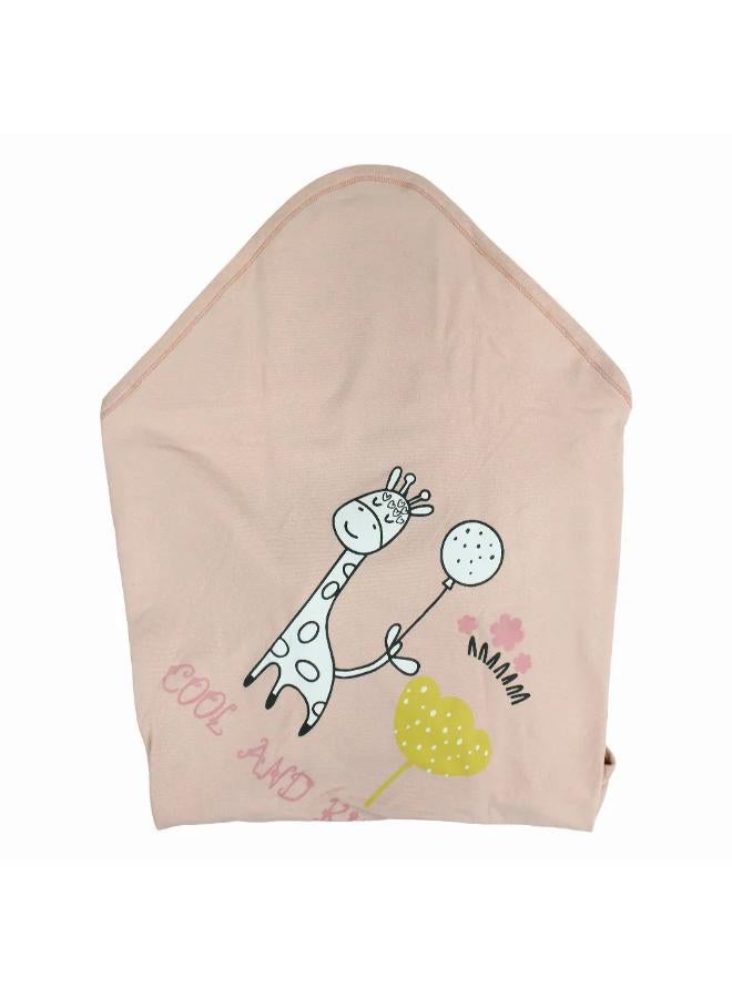 Junior Baby Cotton Blanket – Pink with "Cool and Kind" Print - Image 3