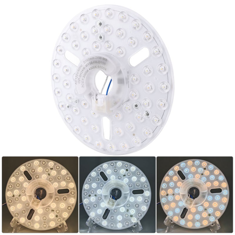 LED Ceiling Fan Light Magnetic Replacement Panel - Stable LED Performance Memory Function Adjustable Brightness Light Kit for Home Bedroom Living Room Dining Room Fixtures - Image 4